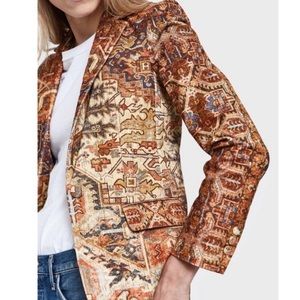 FRAME Denim Persian Tapestry Printed Blazer Jacket